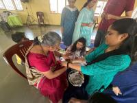 Stringing Rudraksh mala-s - Kara Seva Shivir 2025, SCM Shirali - Day 6 (02 Jan 2026) Pictures Courtesy Chitrapur Yuvadhara